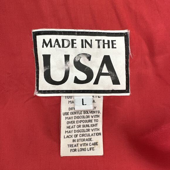 Vintage 90s President Casino Captains Club Satin Bomber Jacket Black Adult Large - Picture 9 of 10